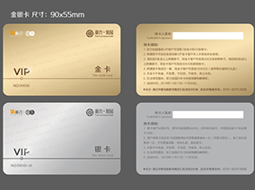 新力铂园金银卡90x55mm 看稿